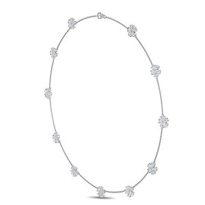 Magnifique collier pendentif en or rose 9K avec diamants de laboratoire, 4,73 carats au total, forme poire, bijou suspendu - Product Image 2