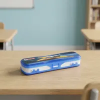 Estuche Organizador de Plástico Resistente VIKAS Original MINI para Lápices, Sacapuntas, Regla, Borrador y Artículos Escolares