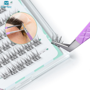Diamond-Texture Professional Lavender Colored Beauty Instrument with Protective Storage Pouch Pointed Stainless Steel Tweezers - Product Image 6