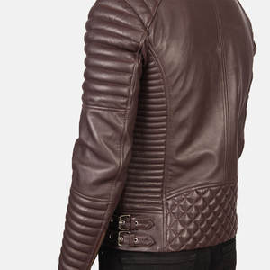 Chaqueta Varsity Personalizada para Hombre, Chaqueta de Béisbol de Cuero con Parches Bordados, Diseño Liso de Piel de Oveja, para Invierno - Product Image 3