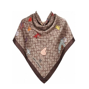 NORTH APPROACH Women's Square Silk Scarf Floral Print Elegant Multi-Functional Fashion Accessory All Seasons - Product Image 1
