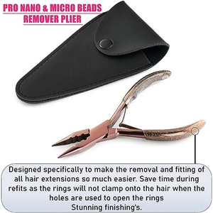 Premium Quality Hair <b>Extensions</b> Opener & Remover Pliers Hair Tinsel Feathers Fitting Plier Micro <b>Bead</b> Crimping Plier - Product Image 5