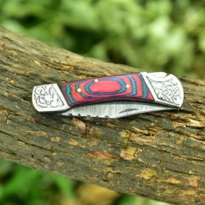 Couteau pliant en gros, couteau de survie unique en acier Damas, nouveau style, petite taille, couteau pliant sur mesure - Product Image 6