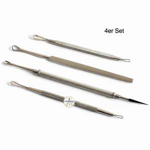 Set de 4 Herramientas para el Cuidado Facial, Extractor de Puntos Negros, Limpiador de Oídos NATRA Inox - Product Image 5