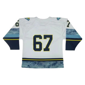 Maillots de hockey sur glace réversibles à séchage rapide pour hommes, respirants, pour entraînement d'équipe, meilleur prix, sublimation - Product Image 2