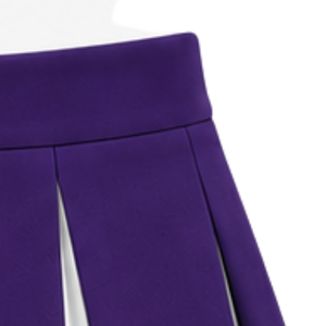 Jupe plissée pour femme, taille haute, violet foncé, blanc, noir, pour cheerleading, performance sportive, danse, uniforme de cheerleading - Product Image 3
