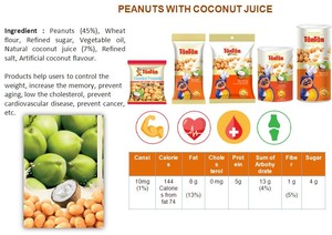 ถั่วลิสงอบแห้งคุณภาพสูง ตรา TAN TAN ผสมมะพร้าว พร้อมรับประทาน ผลิตในเวียดนาม รับผลิตแบบ OEM/ODM - Product Image 6