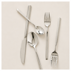 Ensemble de couverts en acier inoxydable, finition miroir de luxe, couverts modernes pour hôtel et banquet de mariage, ensemble de couverts haut de gamme en solde - Product Image 1