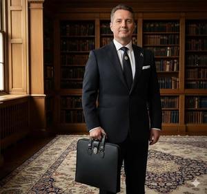 Étui souple en similicuir noir pour tablier maçonnique avec poignée [NOIR] Fermeture à bouton-poussoir - Product Image 4