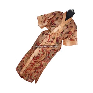KL014 2026 Hiver Automne Printemps Femme Vintage Sari Kimono Manches Longues Séchage Rapide Multicolore Tenue de Plage Soie Poly Mélangée - Product Image 1