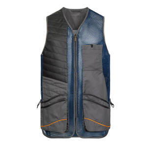 Gilet de chasse respirant pour homme, sans manches, couleur unie, multi-poches, vêtements d'extérieur en polyester, saison estivale - Product Image 1