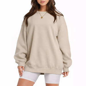 Sweat-shirt brodé pour femmes, qualité supérieure, col rond, tissu doux et chaud, élégant, décontracté, vêtements d'hiver - Product Image 1