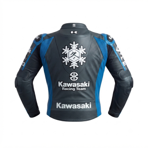 เสื้อแจ็คเก็ตหนังวัวสำหรับผู้ชาย/เสื้อแจ็คเก็ตสไตล์มอเตอร์ไซค์ CP พร้อมเกราะป้องกันระดับ CE 2 สำหรับขี่มอเตอร์ไซค์บนสนามแข่ง - Product Image 2