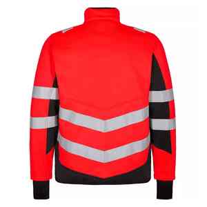 Custom Logo Printed ANSI Class 2 Hi Vis Reflective Waterproof 100% Polyester <b>Construction</b> Safety <b>Jacket</b> Breathable Reflective - Product Image 5