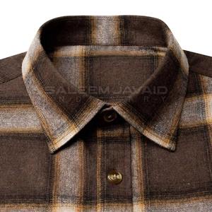 Camisas de Franela Tejidas Casuales para Hombre, 100% Algodón, Diseño a Rayas, Cierre con Botones Cubiertos, Hechas a Medida, Anti-Pilling y Ecológicas - Product Image 4