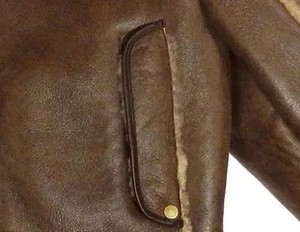 Premium Genuine Leather Shearling <b>Jacket</b> for Men Warm <b>Sheepskin</b> Fur Aviator Winter Coat Luxury Durable Biker Outerwear Style - Product Image 2