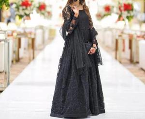 Robe longue brodée en polyester, style moyen-oriental, tenue ethnique d'été, robes de soirée et de mariage - Product Image 2
