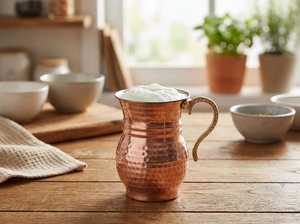 Mug à cocktail en cuivre en gros, tasse Moscow Mule 16oz, en cuivre pur martelé fait main, fournisseur d'articles de bar pour la bière - Product Image 2