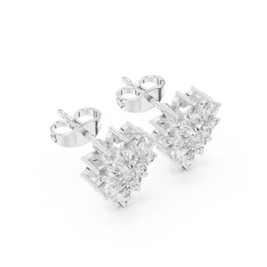 ต่างหูเพชรโมอิส S925รูปรอยยิ้มสูงแฟชั่นต่างหูเงินสเตอร์ลิงสำหรับผู้หญิง - Product Image 5