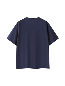 เสื้อยืดผู้ชายไซส์ใหญ่ สีกรมท่า ผ้าฝ้าย 100% แขนสั้น คอกลม ทรงลำลอง ผ้าเจอร์ซีย์ถัก ทรงปกติ ยาวปกติ โลโก้ด้านหน้า ผ้าไม่เป็นขุย - Product Image 2