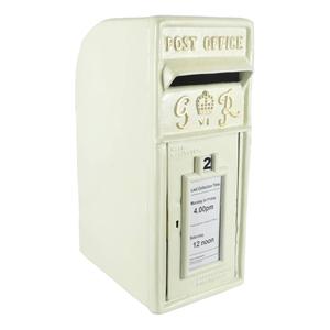 Garden Supplies Metal Post <b>Box</b> <b>With</b> <b>Lock</b> And Luxury Key White Coated Handmade Custom Wedding Gift Ideas Letter <b>Box</b> Decoration - Product Image 5