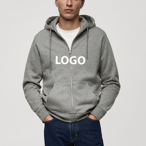 Custom Logo Printed Embroidered Winter Heavyweight Oversized Hoodies Heavy Fleece Terry Fabric <b>Zip</b> <b>Hooded</b> Sweatshirt 100% Cotton - Product Image 6