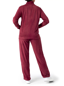 Custom Logo Winter Hooded Cotton Unisex 2-Piece Women's Sweatsuit Sport Jogger Set Velvet <b>Velour</b> <b>Track</b> Suit - Product Image 4