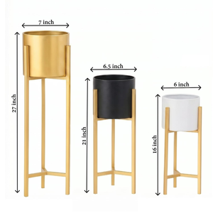 Supports de plantes décoratifs pour pots de fleurs, pour l'intérieur et l'extérieur, maison, bureau, jardin, balcon, salon, hôtel, restaurant - Product Image 3