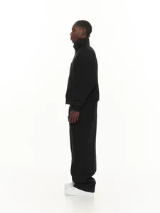 Men's Oversized <b>Light</b> Grey Fleece Sweatpants Men's Relaxed Fit Baggy Sweatpants Men's Premium Cotton Blend Jogger Sweatpants - Product Image 4