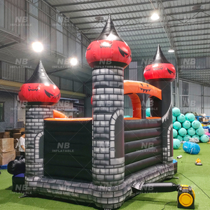 <span class=keywords><strong>Castillo</strong></span> Inflable de Halloween con Tobogán, Brincolín Comercial Personalizado para Fiestas Infantiles de Alquiler - Product Image 5