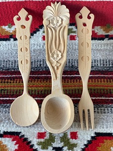 Cuillère à thé en bois durable, cuillère doseuse à café et sucre faite à la main, ustensile de cuisine naturel - Product Image 3