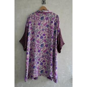 Kimono de Seda Hecho a Mano para Mujer, Bata Larga Estampada, Sexy, para Novia, Ropa de Dormir de Lujo - Product Image 5