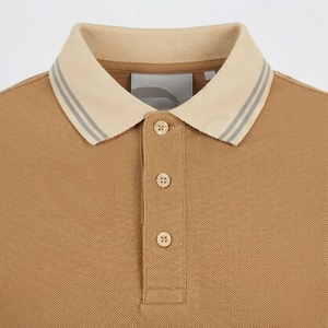 Chemise décontractée pour homme en piqué 100 % polyester bleu marine à manches courtes, respirante, infroissable, coupe classique, design tricoté uni - Product Image 4