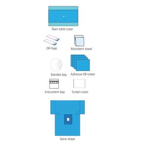 Paquete de Protección Espinal Desechable para Adultos, Color Azul, Clase I, Esterilizado con Gas de Óxido de Etileno (EO) de Vietnam - Product Image 1