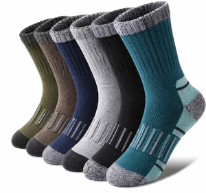 Custom Thick Knitted Kids Sports Crew <b>Socks</b> Anti-Slip <b>Waterproof</b> Winter Spandex Digital Printing Hand Drawn Body Cuff - Product Image 1