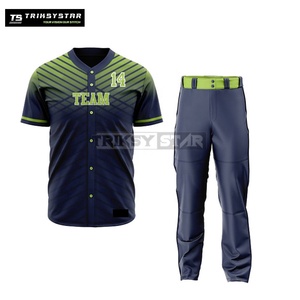 Uniforme de Béisbol Personalizado con Logotipo Impreso, Conjunto de Pantalón y Jersey Transpirable y Ligero para Adultos, Ropa Deportiva Personalizada para Equipo, Práctica - Product Image 1