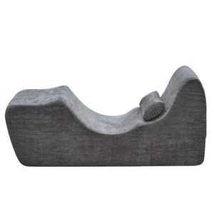 Moderna Chaise Longue Ergonomica in Schiuma Curva Senza Struttura per Interni, Sedia per Yoga e Massaggi per Stretching - Product Image 1