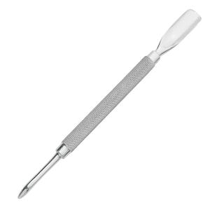 ที่ดันหนังกำพร้าสแตนเลส พร้อมที่ขูดเล็บปลายแหลม 14 ซม. อุปกรณ์ดูแลเล็บเท้าเพื่อความงาม - Product Image 1