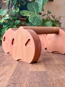 <b>Wooden</b> <b>Parallettes</b> Push Up Bars Calisthenics Training Equipment Gymnastics Strength Workout Fitness Exercise Handles - Product Image 4