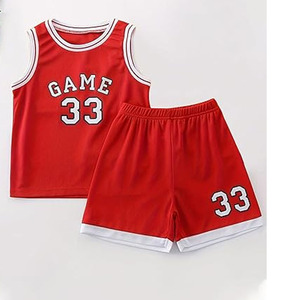 Ensemble de maillots de basket-ball personnalisés pour enfants et jeunes garçons, nom de l'équipe imprimé, maillot léger pour extérieur, short et logo personnalisé - Product Image 4
