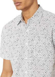 Men's Short Sleeve Solid Casual <b>Shirt</b> Turn-down Collar Breathable Cotton Knitted 320g Summer Wear - Product Image 4