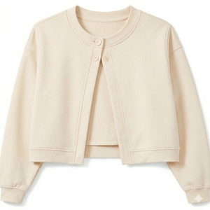 Cárdigan de punto contemporáneo para mujer, ropa exterior de moda para un look cómodo, relajado, informal y diario. - Product Image 1