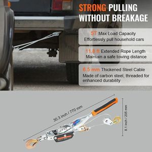 Treuil de sauvetage portable pour véhicules, pour utilisation en extérieur - Product Image 2