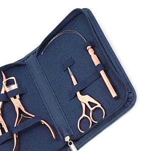 Kit d'outils professionnels pour extensions capillaires en acier inoxydable de qualité supérieure, comprenant des pinces demi-or pour extensions et des outils de fusion de boucles de qualité salon - Product Image 6