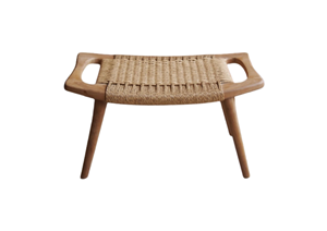 Tabouret en teck massif fait main Eun, design contemporain minimaliste, finition naturelle écologique, durable, facile à nettoyer, décoration intérieure, meubles - Product Image 3