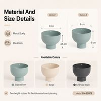 Modern Metal Konik Mumluk Minimalist Masa Dekoru Toptan Ev Dekorasyonu Yemek Odası Perakende Koleksiyonları