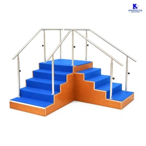 Escalier d'angle en bois K Star pour exercices de physiothérapie, équipement d'entraînement à l'escalade pour la rééducation de la marche et de l'équilibre - Product Image 2