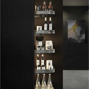 ตู้ครัวสำเร็จรูปแบบโมเดิร์นไร้กรอบจากโรงงานเวียดนามของ JY Project ผลิตตามสั่ง พร้อมอุปกรณ์ครัวแบบโมดูลาร์ RTA ก๊อกน้ำหินอ่อน - Product Image 4