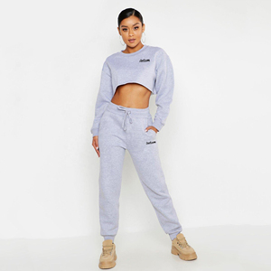 Hot Girl Women Tracksuit Women <b>Long</b> Sleeve T Shirts Crop Tank Top And Shorts Cotton <b>Matching</b> Sets Wholesale Price - Product Image 3