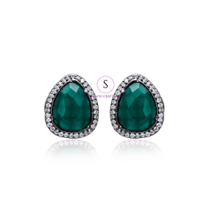 Pendientes de Plata Oxidada con Diamantes de Imitación Estilo Indio para Mujeres y Niñas, Ideales para Bodas, Fiestas y Festivales - Product Image 3